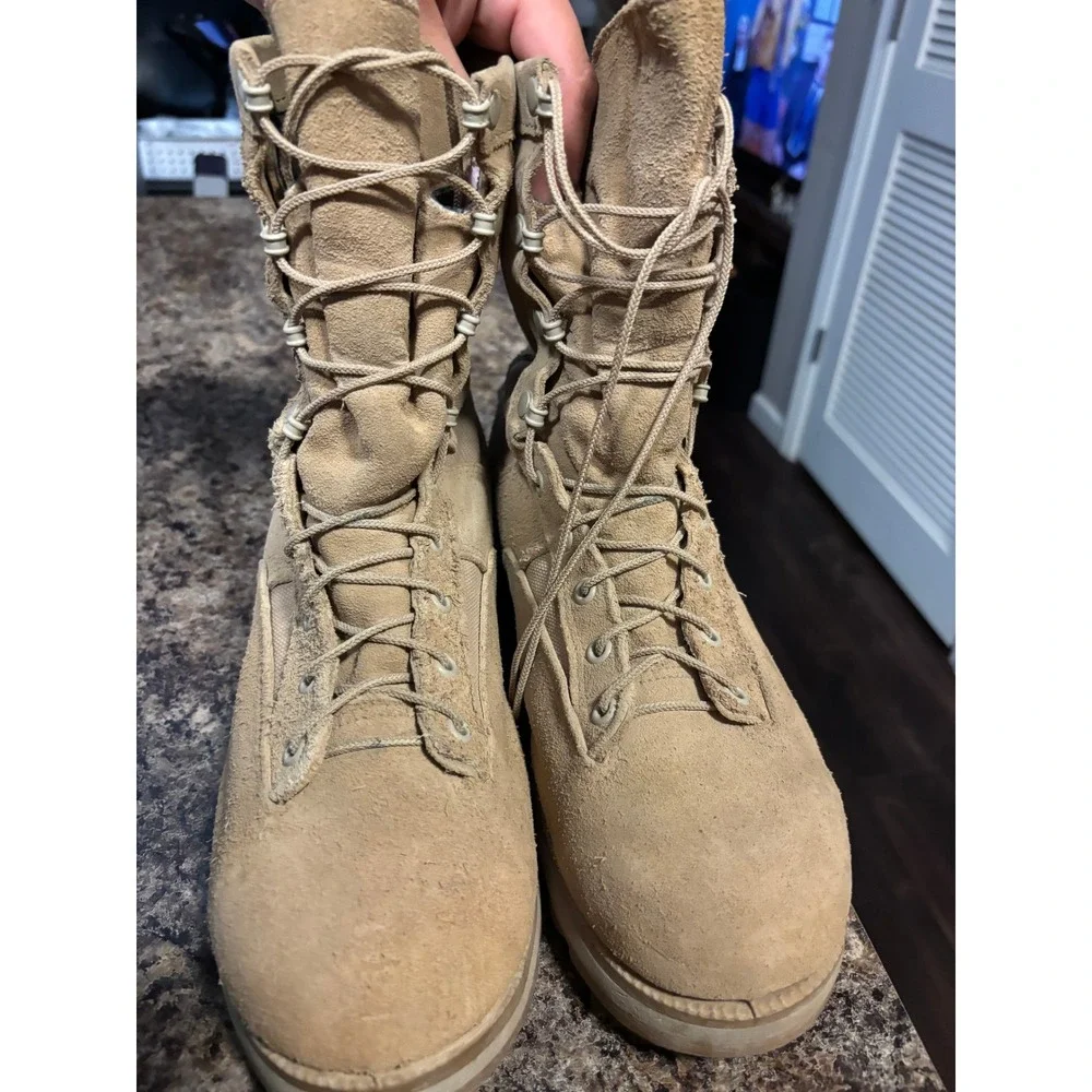 Belleville 770 Mens Tan Suede GORE-TEX Waterproof Combat Boots 9.5 W Made in USA